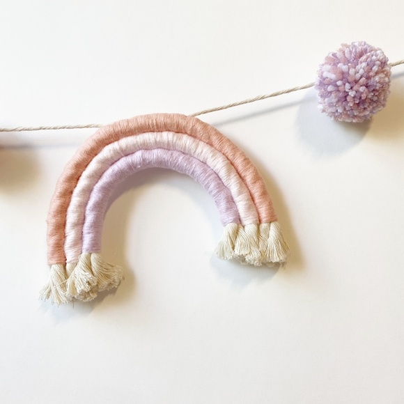 Rainbow Garland Nursery Decor Party Decorations Baby Shower Wall Hanging Decor - Picture 5 of 7